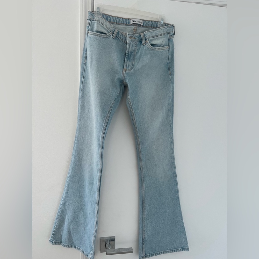 Zara low rise flare jeans